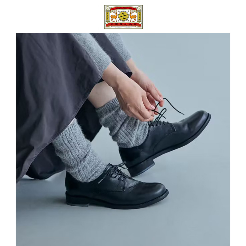 中川政七商店羊绒狐毛秋冬休闲袜