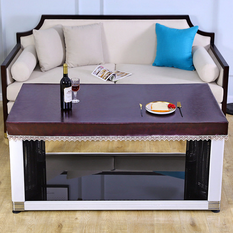 防水防油桌布烤火桌子罩套长方形电烤炉套罩茶几桌面皮罩取暖桌垫