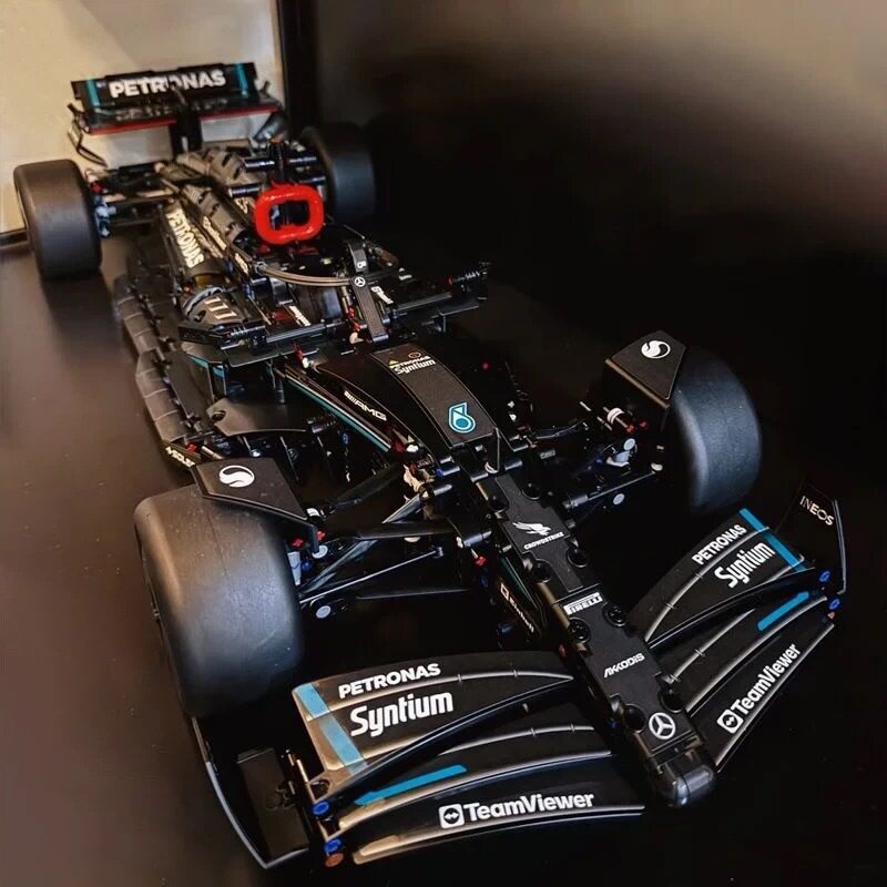 兼容乐高黑色F1方程式赛车积木遥控跑车高难度机械组拼装男孩玩具