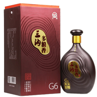 辽宁阜新特产三沟老窖多粮香G6浓香型52度500ml*1瓶纯粮白酒礼盒