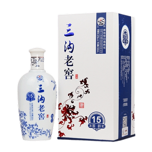 三沟老窖窖龄15年浓香型高度纯粮白酒52度500ml*1瓶辽宁特产礼盒