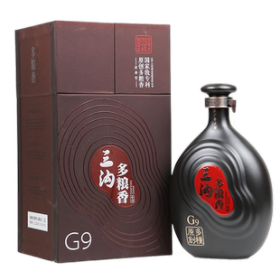辽宁阜新特产三沟老窖多粮香G9浓香型52度500ml*1瓶礼盒纯粮白酒