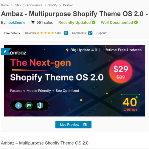 shopifyambaz主题v5.0持续更新