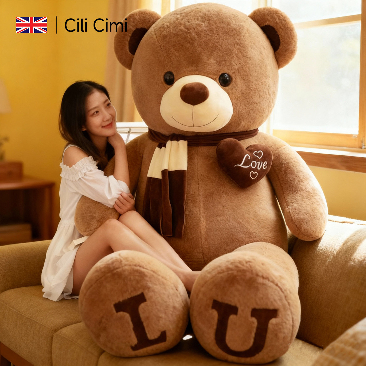 CiliCimi大熊玩偶毛绒玩具睡觉抱枕超大号娃娃公仔送女友新年礼物,玩具/童车/益智/积木/模型,毛绒/玩偶/公仔/布艺类玩具,淘宝优惠券,粉丝福利购,淘宝优惠卷