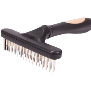 柯基专用钉耙梳宠物开结梳狗去毛梳子大型犬用针梳梳子狗狗美容梳