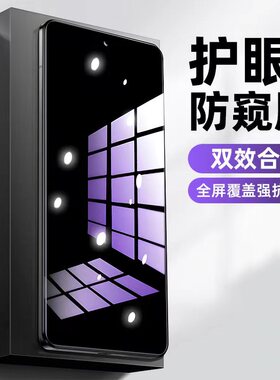 适用iQOOZ10Turbo防窥膜Z9Z8Z7Z6Z5Z3Z1x蓝光防偷窥iQOONeo9/8Pro钢化膜爱酷iQOONeo7/6/5SE护眼u5u3u1手机膜