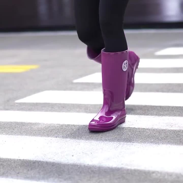 雨鞋女成人高筒高帮时尚