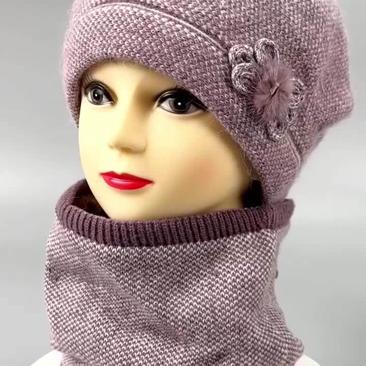 保暖帽子女时尚贝雷帽妈