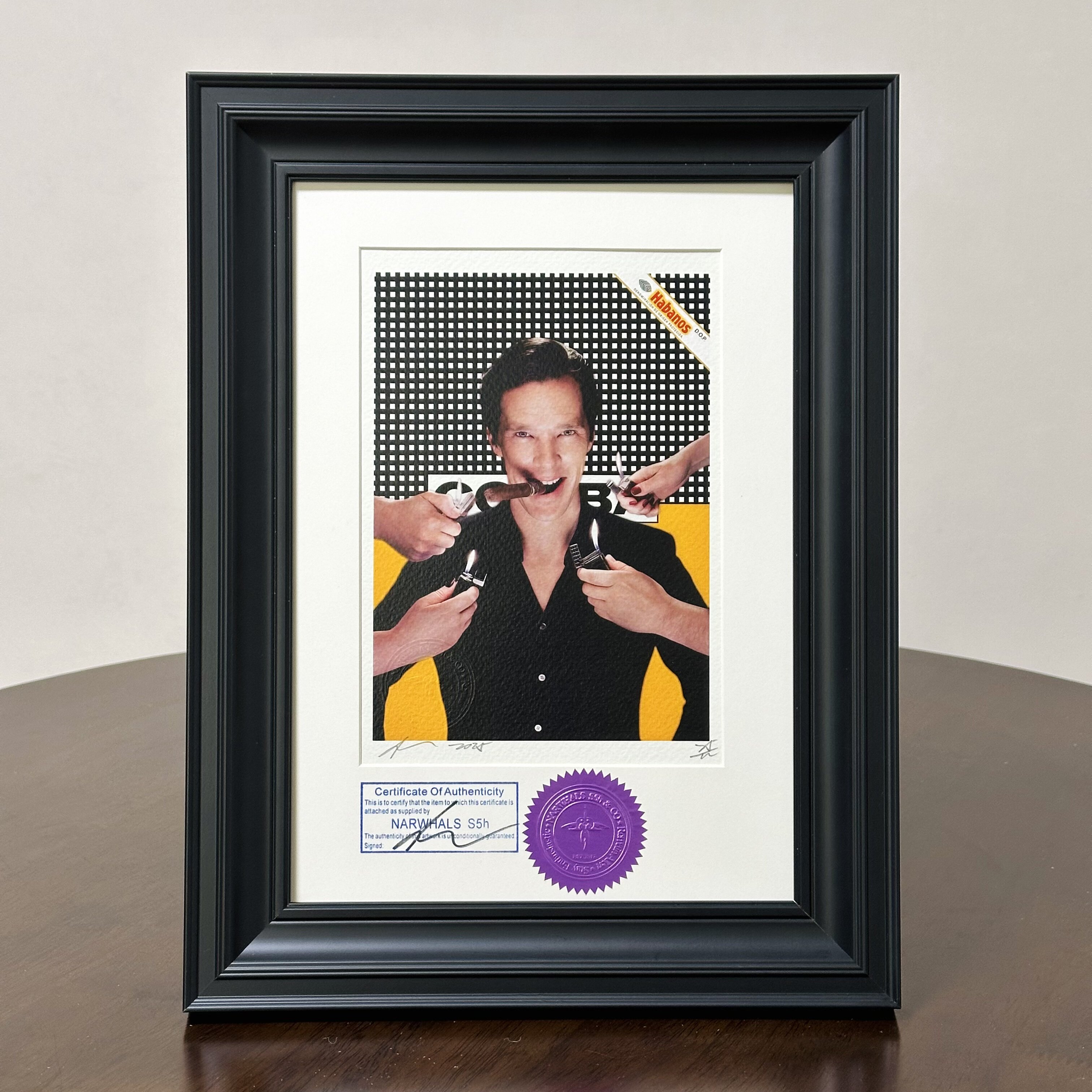 S5h正品限量潮流版画 奇异博士 高希霸雪茄 玄关装饰画艺术摆件