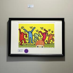 S5h正品限量版画 凯斯哈林Keith Haring & 奈良美智 客厅餐厅挂画