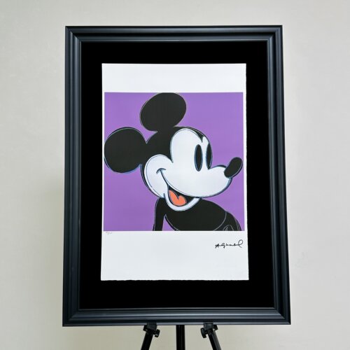 安迪沃霍尔AndyWarhol 亲签限量版画《MickeyMouse》米奇老鼠紫色