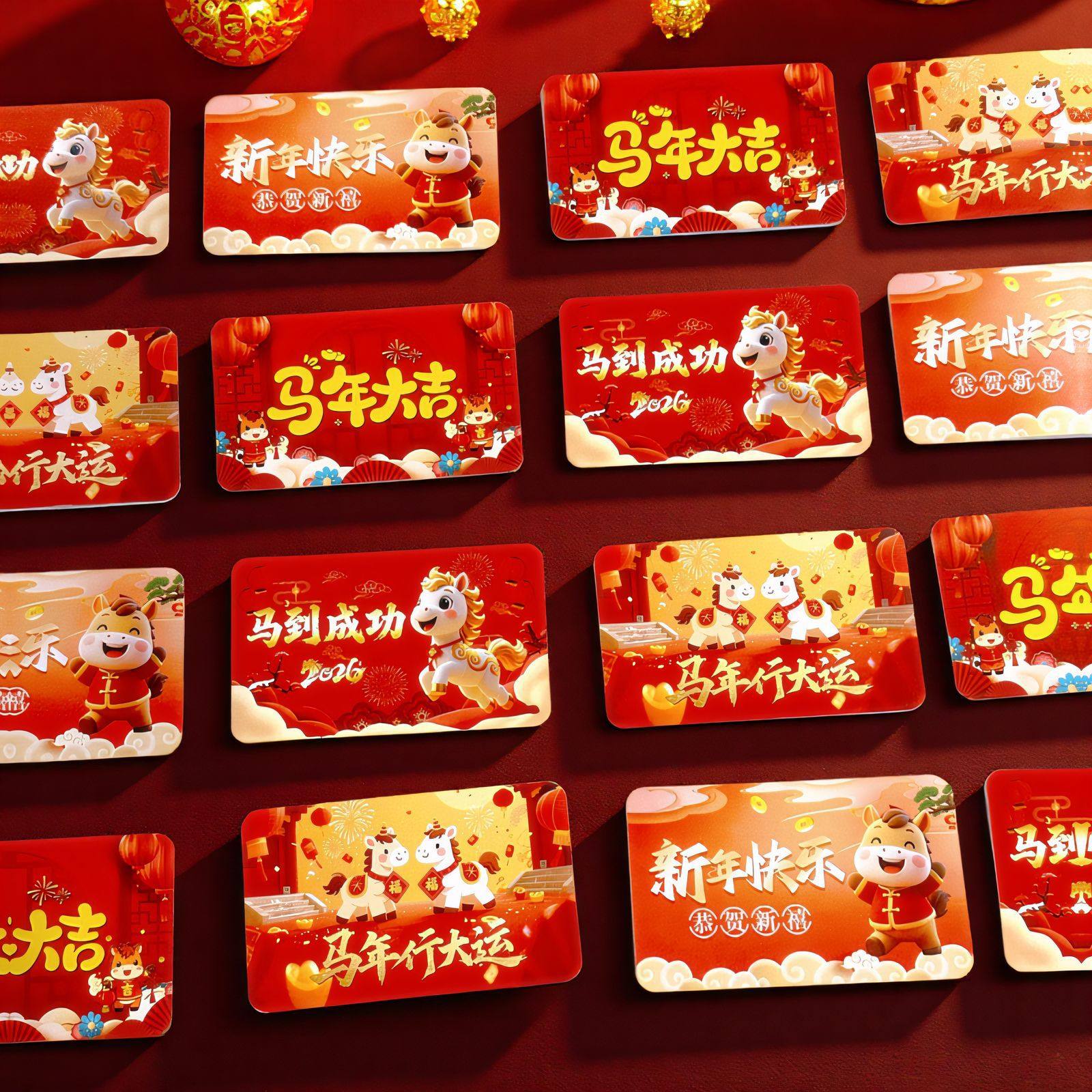 新年抽奖刮刮卡自制学生奖励卡