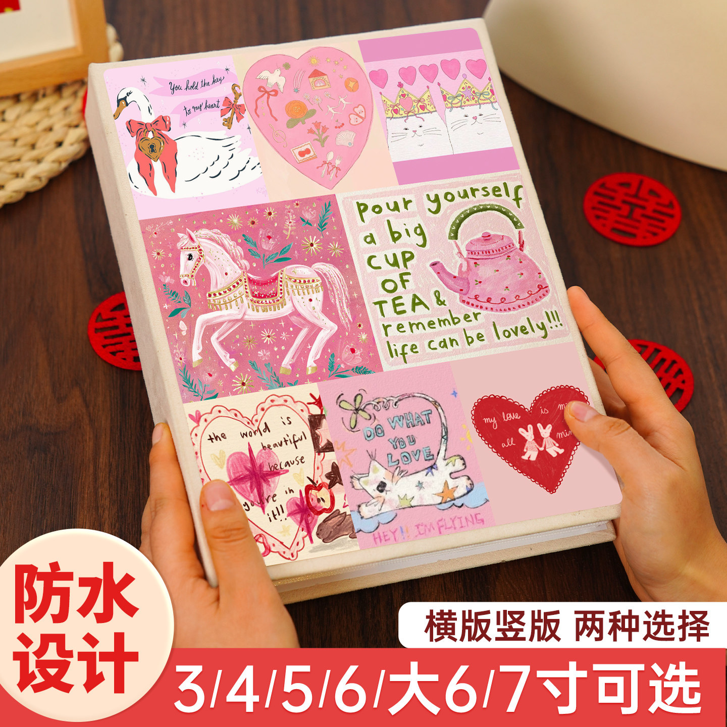 插页相册本纪念册宝宝成长记录相簿影集3寸4寸拍立得照片书收纳册,节庆用品/礼品,相册/相簿,淘宝优惠券,粉丝福利购,淘宝优惠卷