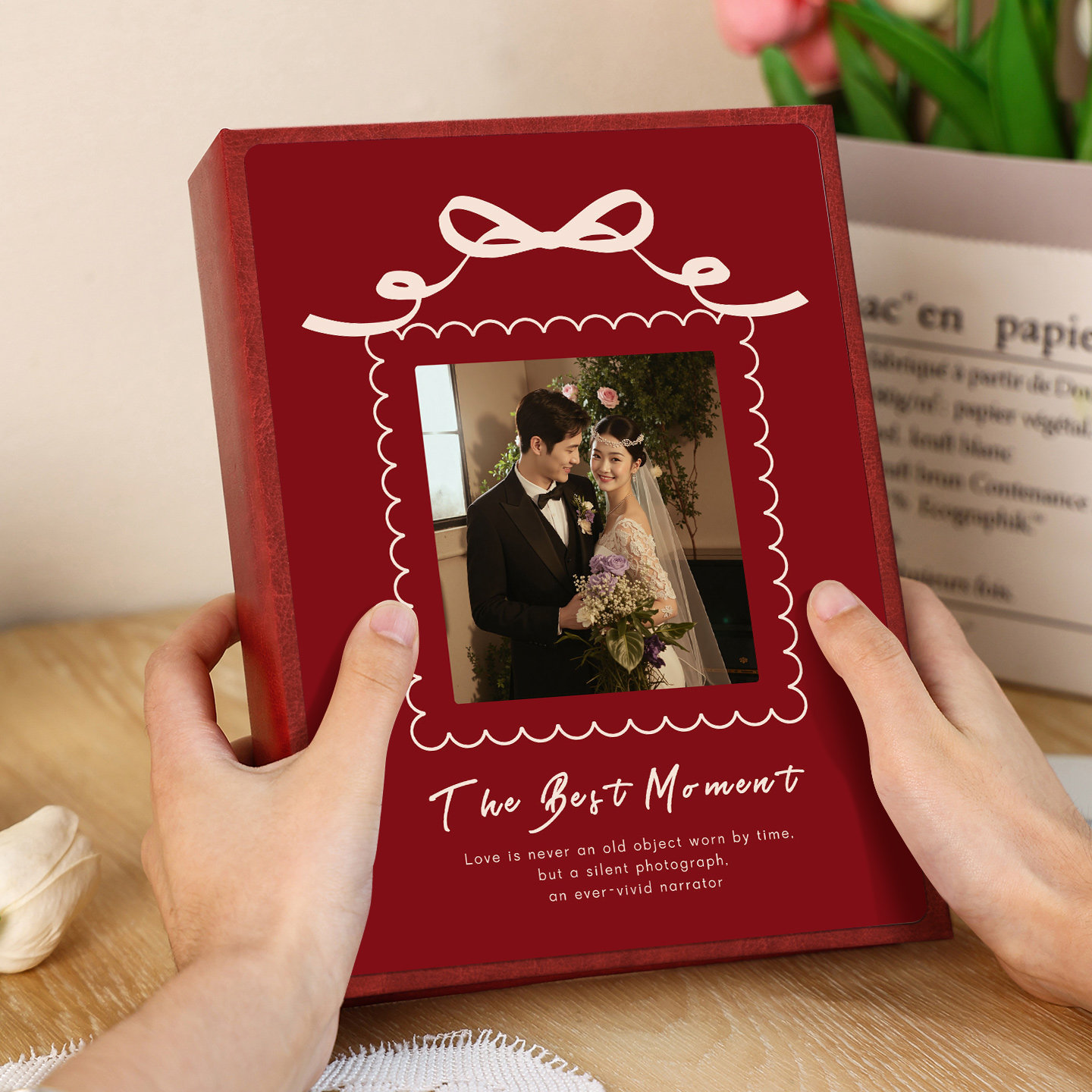 定制皮质小相册本恋爱照片收藏