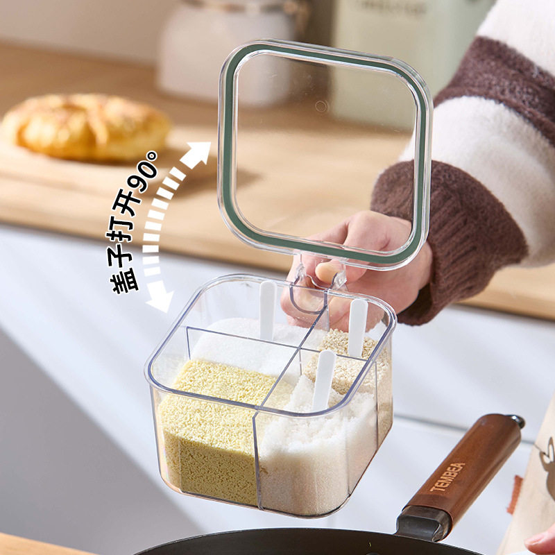 调料罐四格日式盒家用佐