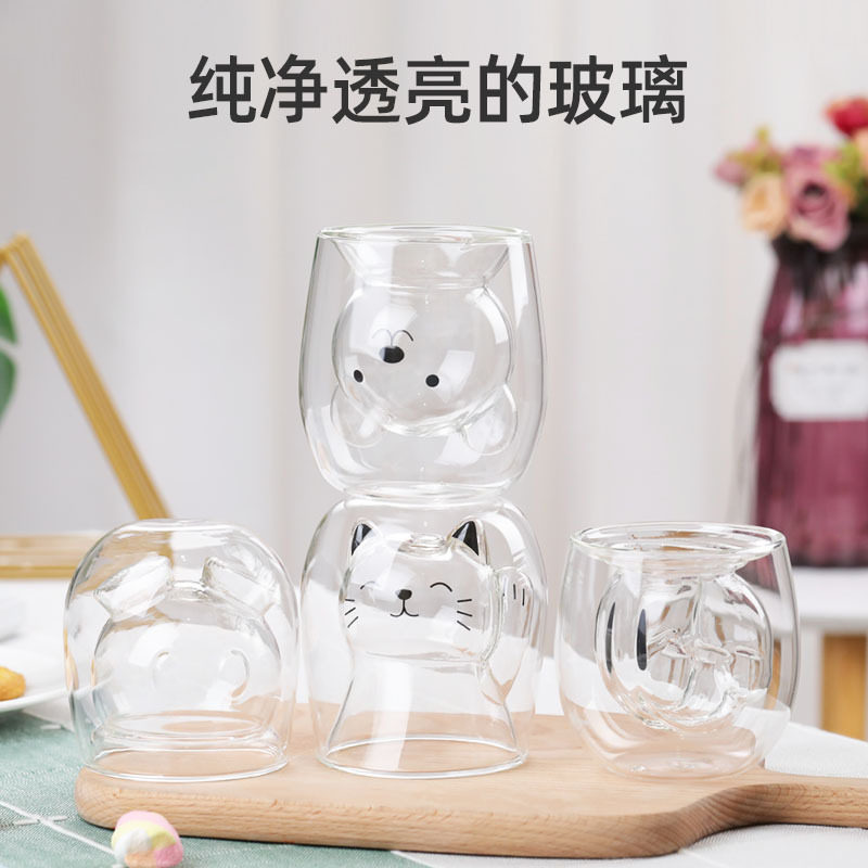 玻璃双层杯家用大容量牛