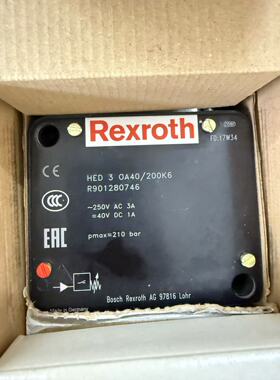 德国力士乐继电器压力开关 R901280746 HED3OA4X/200K6