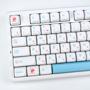 KBDiy 寿司主题键帽俄语布局热升华工艺KOA高度PBT大全套机械键盘
