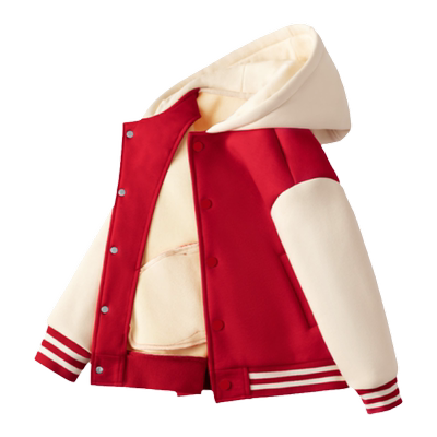 加绒棒球服LaChapellekids连帽