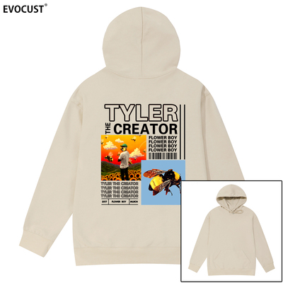 Tyler The Creator Golf wang连帽卫衣蜜蜂人物印花男女帽衫潮流
