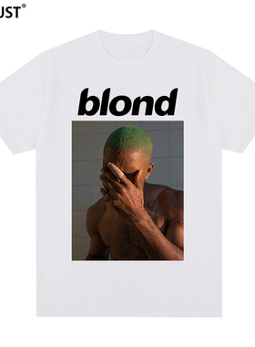 Frank Ocean喷墨印花T恤法海Blond Blonde嘻哈短袖透气T Shirt潮