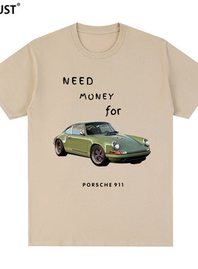 Need Money For短袖T恤搞笑字母街头印花复古欧美男女潮我要钱Ins