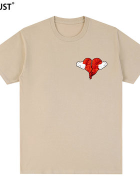 Kanye West坎侃爷嘻哈短袖T恤美式JESUS IS KING高街男女同款宽松