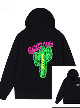 Travis Scott连帽卫衣Cactus Jack特拉维斯斯科特嘻哈男女帽衫INS
