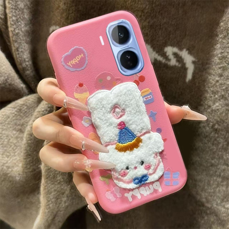 大象西高地小狗适用vivoiqooneo11手机壳iqneo10pro刺绣neo9秋冬季8皮纹7se立体6可爱5活力版3软z1/855竞速版