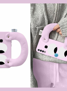 趣味表情眼睛适用vivoz5手机壳u3紫色y9s搞怪y3立体u3x充棉y7s腕带z5x硅胶z6卡通z3i简约z1i软壳nex3s/vivo女