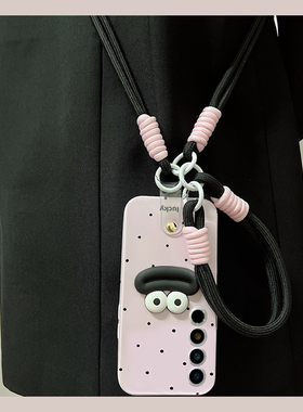 黑色波点适用魅族21pro手机壳20立体18pro香肠嘴18x卡通17可背带16spro斜挎16t硅胶16x16thplus/meizu/16th女