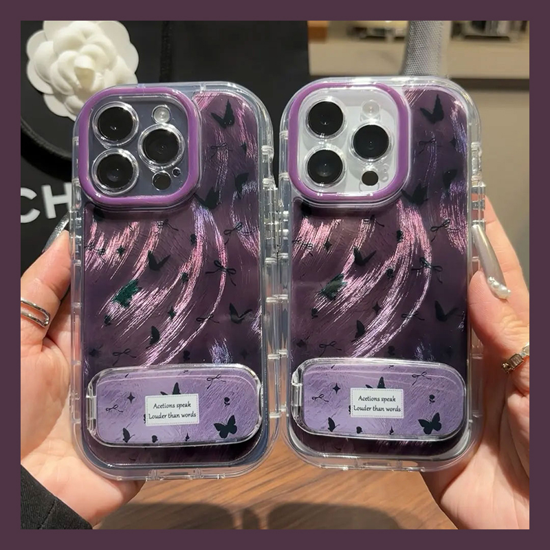 紫色蝴蝶适用oppofindx8pro手机壳fondx7ultra晕染gt6立体neo5se镜子k12x支架k11x日韩v20韩系v15/gt2/x6镜面