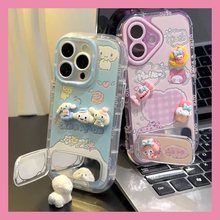 玉桂狗美乐蒂适用oppoa2x手机壳a1pro立体r17镜子r15支架a11x趣味a9x可爱a58卡通a32a55a56a57a53a8a96羽纱软