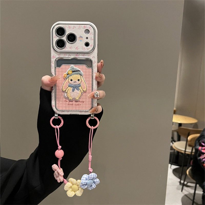 格子碎花刺绣兔子适用华为mate70pro+手机壳mete60卡包por卡套十手提绳huawei仿皮皮纹可爱卡通插卡立体硅胶p,3C数码配件,手机保护套/壳,淘宝优惠券,粉丝福利购,淘宝优惠卷