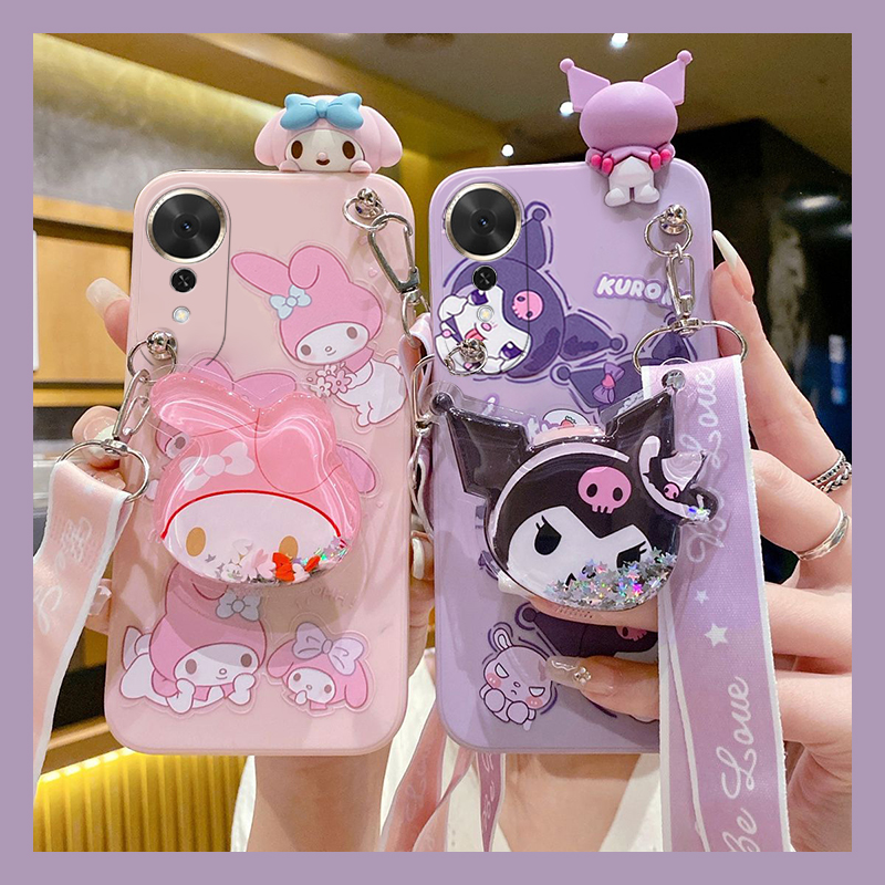 美乐蒂库洛米适用华为荣耀畅玩70plus手机壳play10c立体七十趴趴honor支架huawei液态斜挎硅胶可背可爱卡通软