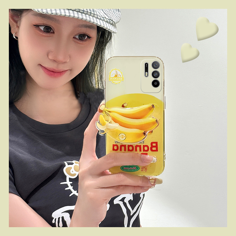 ins风水果香蕉适用oppoa3pro手机壳a2x立体a1可旋转a97支架a96个性a95a93a91a72a58a57a52a32a11a9a31a8a5软p
