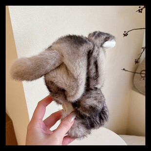 帽子兔子耳朵适用华为pura80pro+手机壳pura70ultra晕染p60art水墨40por+十p30秋冬季p20毛绒p10plus毛茸茸软