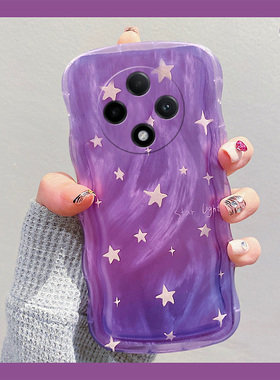 紫色渐变星星适用oppoa3手机壳a3pro高级感por羽纱oppo韩系0ppo硅胶0pp0软壳opp0小众个性创意网红女全包防摔