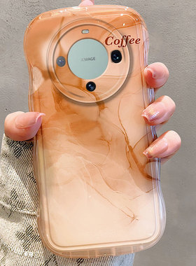 橙色晕染渐变适用华为mate60pro手机壳50简约40小众30e硅胶20软壳+十5g韩系mata个性mete创意meta新款mt女ma