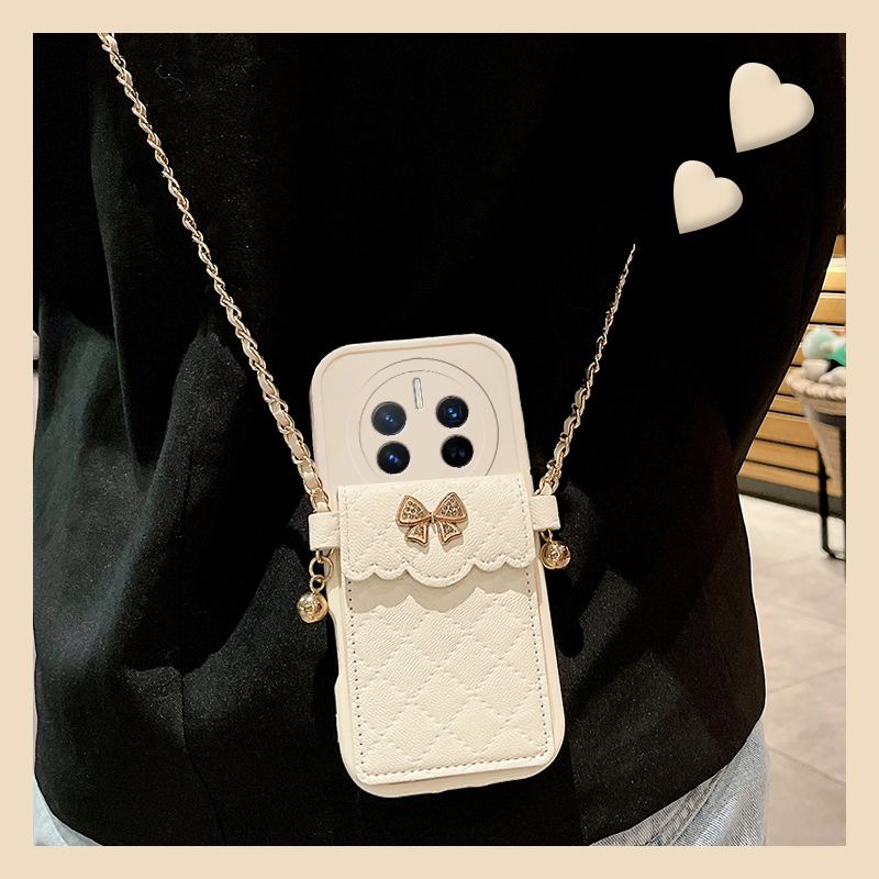 水钻蝴蝶结适用华为荣耀magic7手机壳magic6立体5pro卡包4卡套3至臻版play8t斜挎play7tpor硅胶6t可背带5t/4t