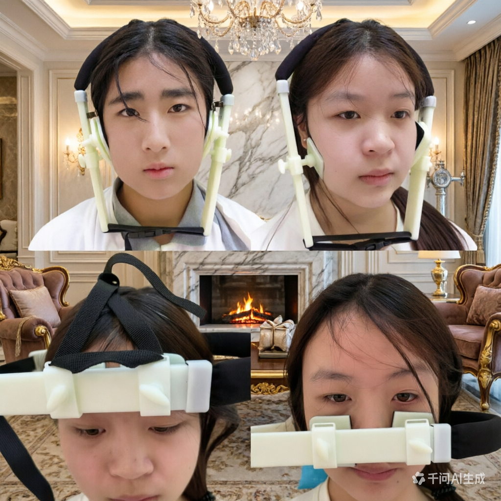 瘦脸神器全脸内推瘦脸器矫正太阳穴凹陷额骨下颚骨法令纹眉骨V脸