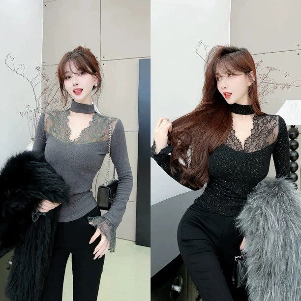 卡卡女装官方旗舰店正品加绒气质V领带钻针织蕾丝拼接围脖衫上衣,女装/女士精品,T恤,淘宝优惠券,粉丝福利购,淘宝优惠卷