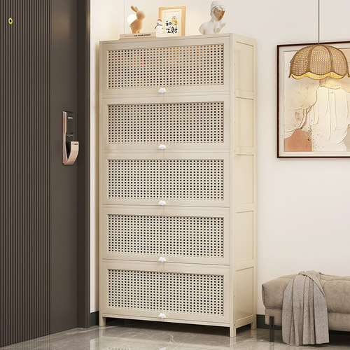ins奶油风鞋架鞋柜经济型楠竹