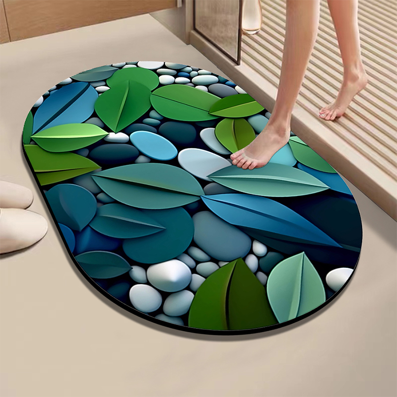 硅藻泥吸水速干防滑浴室门口地垫