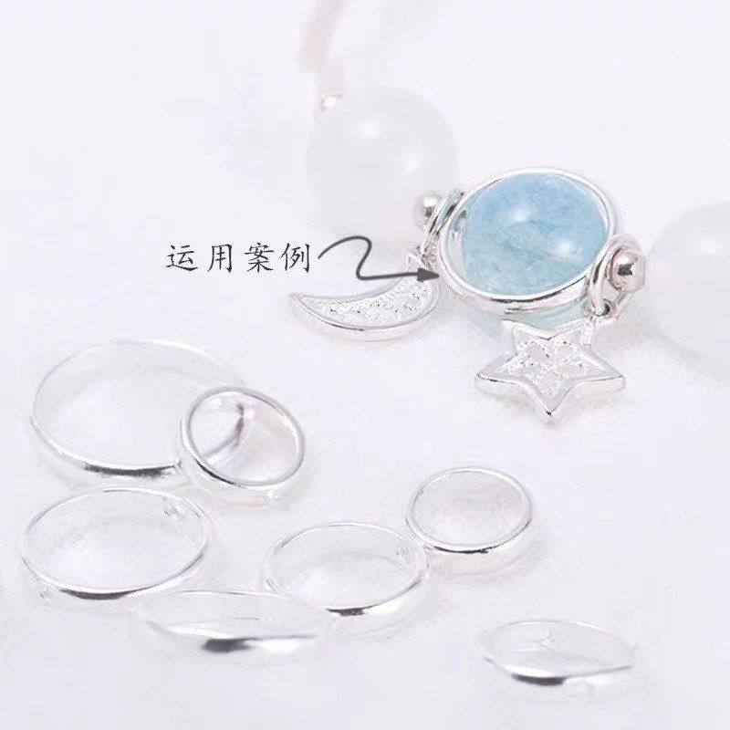 圆圈包珠隔珠珠框包边圆形配件串珠项链精工纯银S925水晶手链DIY,饰品/流行首饰/时尚饰品新,其他DIY饰品配件,淘宝优惠券,粉丝福利购,淘宝优惠卷