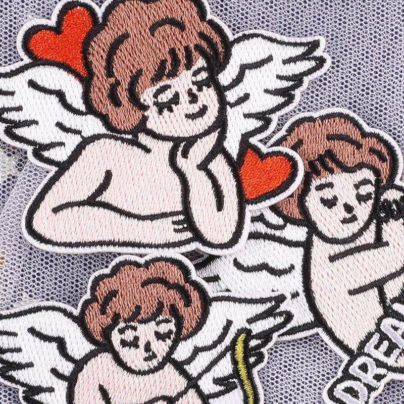 补丁贴电脑服装辅料原创羽绒服配饰动漫天使布贴绣花贴标刺绣徽章,居家布艺,布贴,淘宝优惠券,粉丝福利购,淘宝优惠卷
