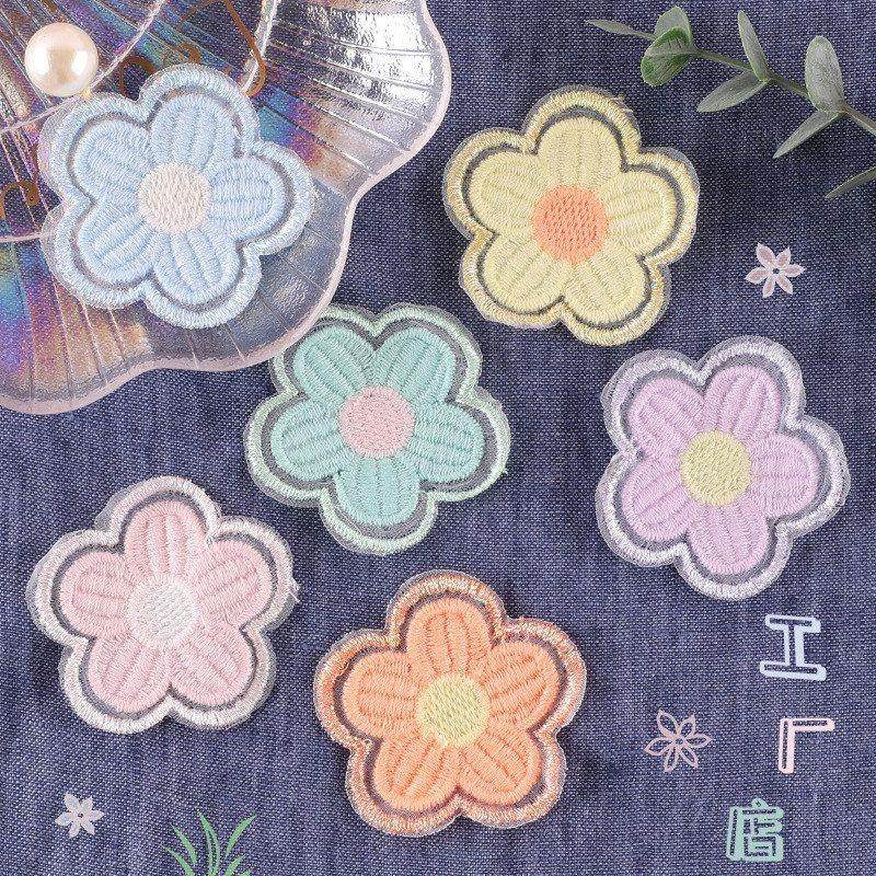 DIY卡通布贴花朵饰品发夹手工配件服装辅料无绣花背胶仔标章刺绣,居家布艺,布贴,淘宝优惠券,粉丝福利购,淘宝优惠卷
