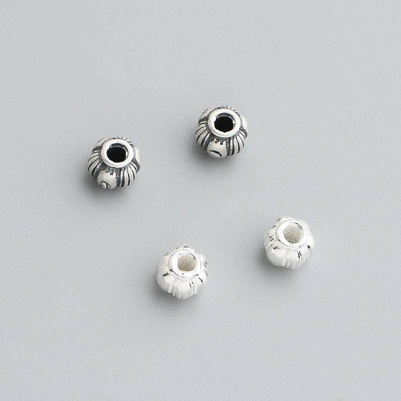 泰银散珠珠S925手工条纹串珠手链DIY编绳配件收尾隔珠灯笼纯银,饰品/流行首饰/时尚饰品新,其他DIY饰品配件,淘宝优惠券,粉丝福利购,淘宝优惠卷