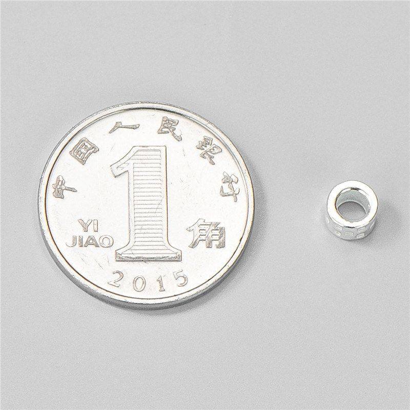 珠纯银敲面配件串珠饰品编绳配手工散珠桶s925手链DIY隔珠项链,饰品/流行首饰/时尚饰品新,其他DIY饰品配件,淘宝优惠券,粉丝福利购,淘宝优惠卷