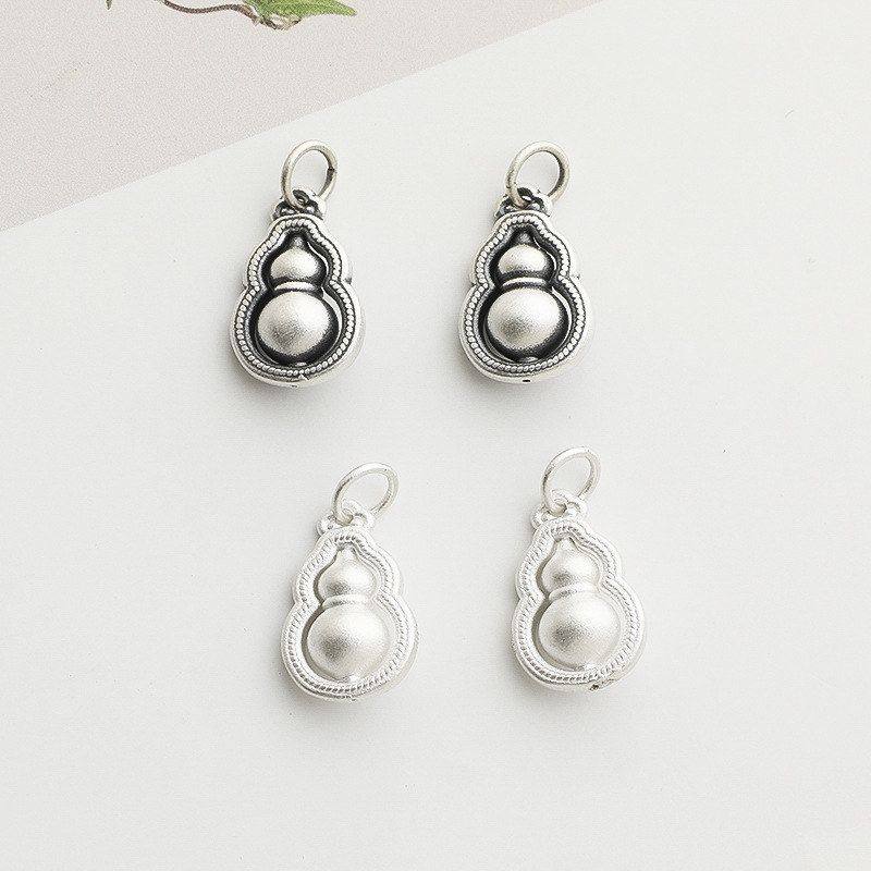 配件吊坠编绳999DIY手串福禄硬银葫芦3D银饰品挂件S项链手工足银,饰品/流行首饰/时尚饰品新,其他DIY饰品配件,淘宝优惠券,粉丝福利购,淘宝优惠卷